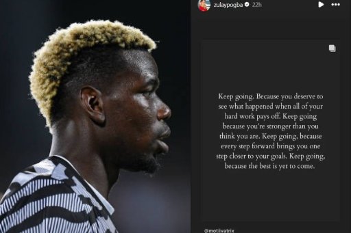 Paul Pogba's Wife Shares Motivating Message