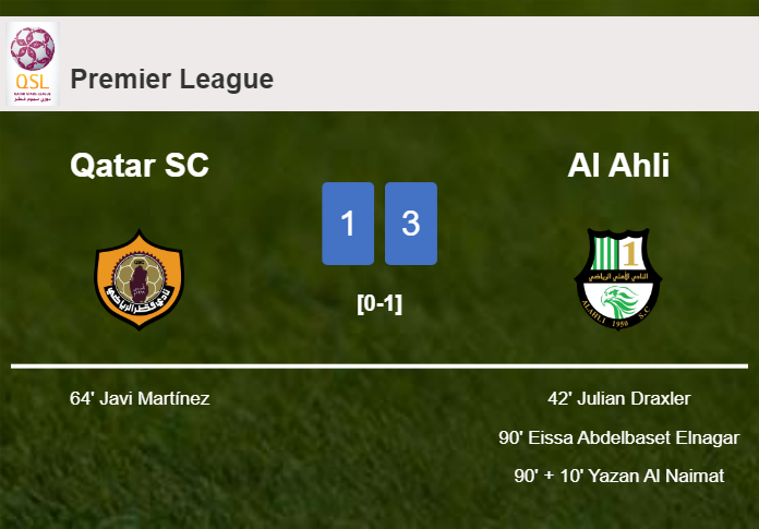 Al Ahli beats Qatar SC 3-1