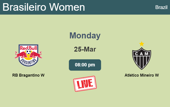 How to watch RB Bragantino W vs. Atlético Mineiro W on live stream and at what time