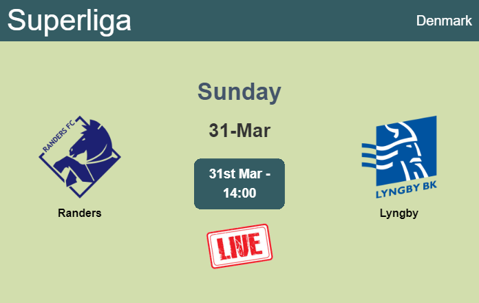 How to watch Randers vs. Lyngby on live stream and at what time