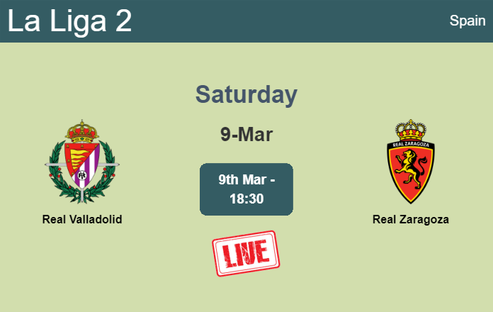 How to watch Real Valladolid vs. Real Zaragoza on live stream and at what time