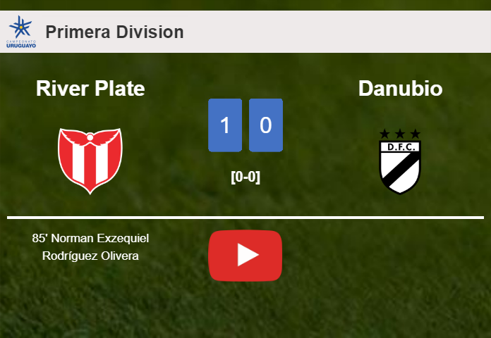 River Plate tops Danubio 1-0 with a late goal scored by N. Exzequiel. HIGHLIGHTS