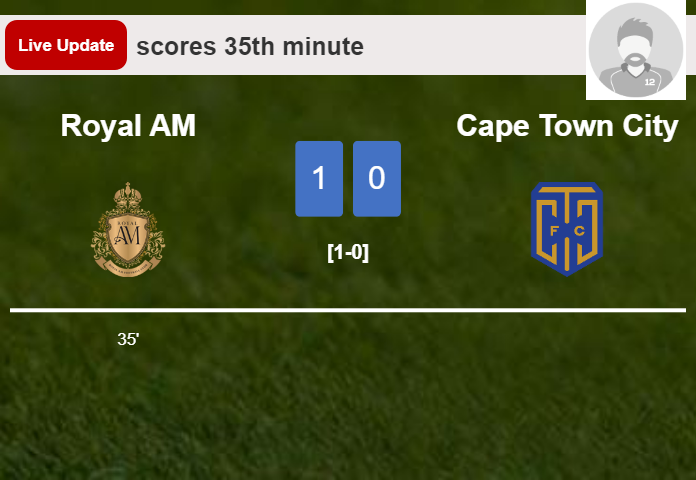 Royal AM vs Cape Town City live updates:  scores opening goal in Premier League match (1-0)