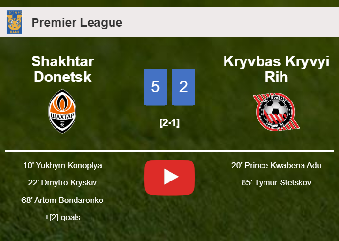 Shakhtar Donetsk demolishes Kryvbas Kryvyi Rih 5-2 showing huge dominance. HIGHLIGHTS