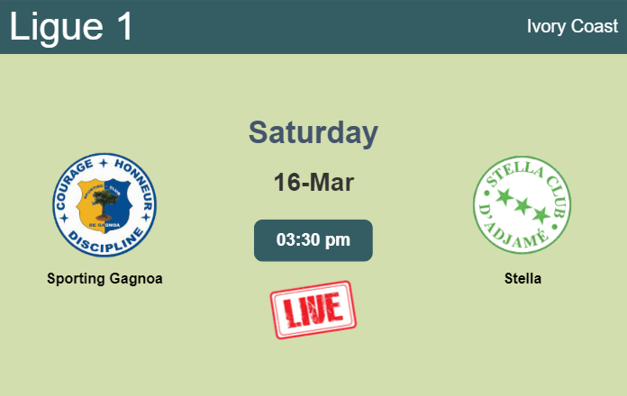 How to watch Sporting Gagnoa vs. Stella on live stream and at what time