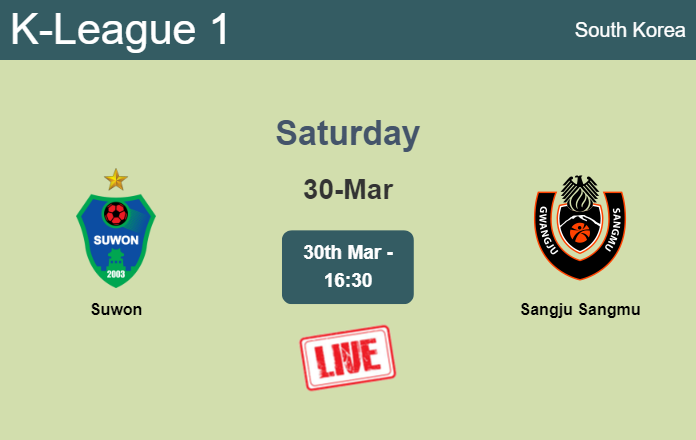 How to watch Suwon vs. Sangju Sangmu on live stream and at what time