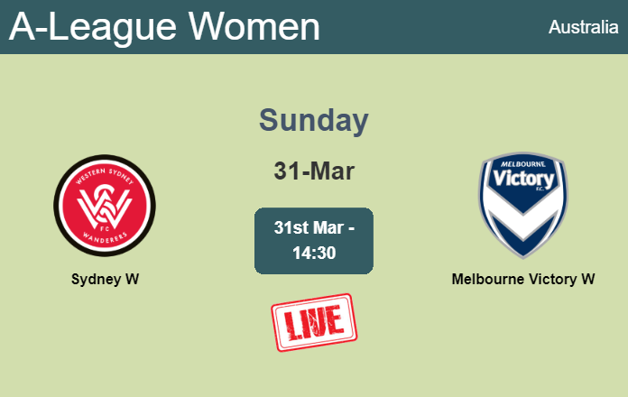 How to watch Sydney W vs. Melbourne Victory W on live stream and at what time