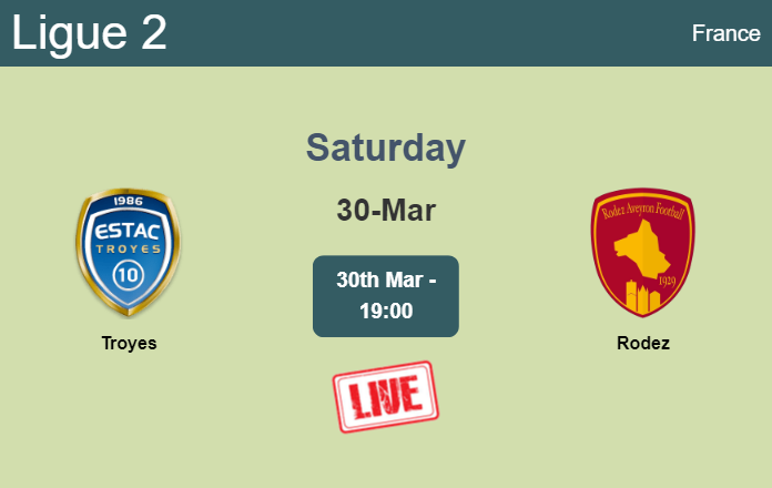 How to watch Troyes vs. Rodez on live stream and at what time