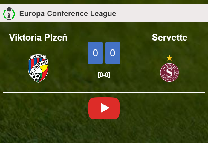 Viktoria Plzeň draws 0-0 with Servette on Thursday. HIGHLIGHTS