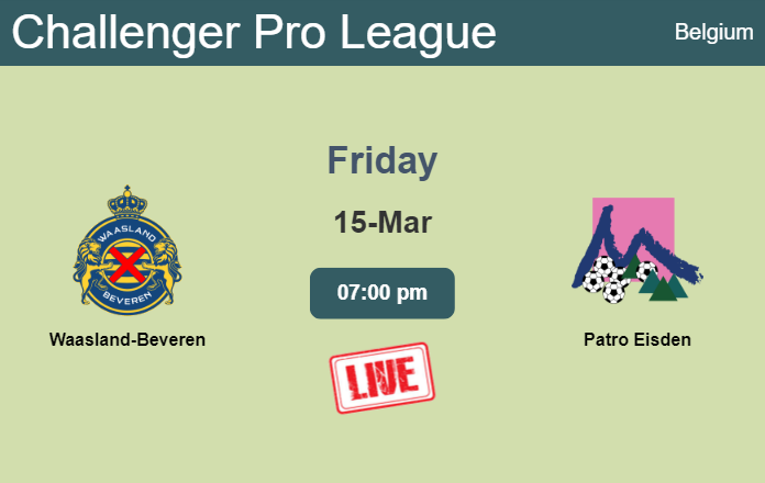 How to watch Waasland-Beveren vs. Patro Eisden on live stream and at what time