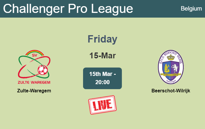 How to watch Zulte-Waregem vs. Beerschot-Wilrijk on live stream and at what time