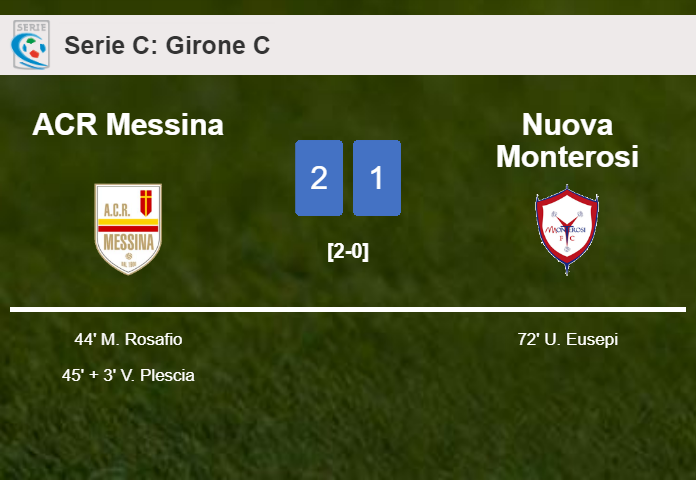 ACR Messina overcomes Nuova Monterosi 2-1