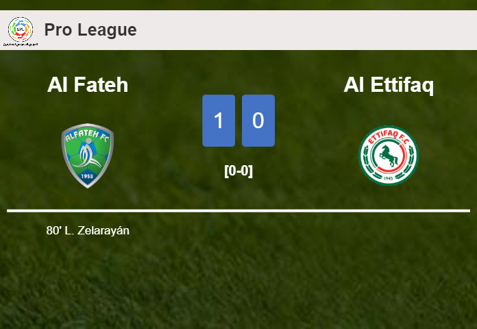 Al Fateh conquers Al Ettifaq 1-0 with a goal scored by L. Zelarayán