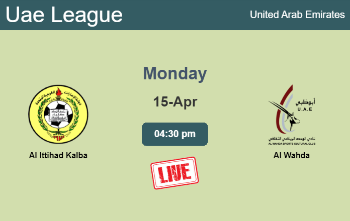 How to watch Al Ittihad Kalba vs. Al Wahda on live stream and at what time