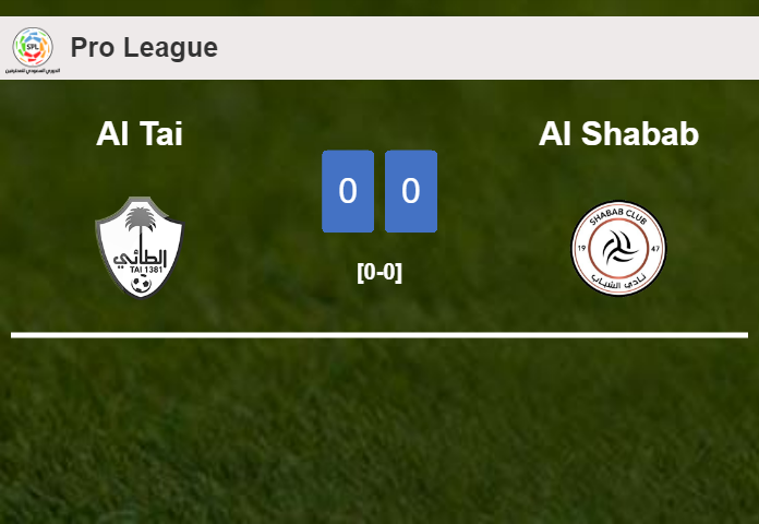 Al Tai draws 0-0 with Al Shabab on Saturday