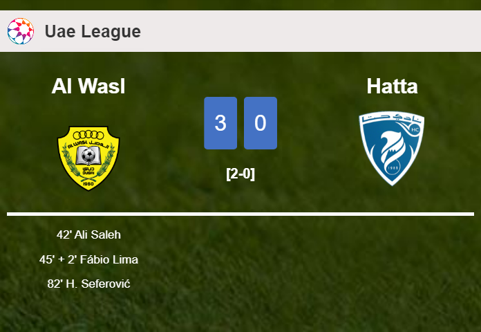 Al Wasl beats Hatta 3-0
