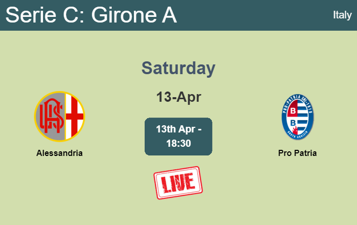 How to watch Alessandria vs. Pro Patria on live stream and at what time