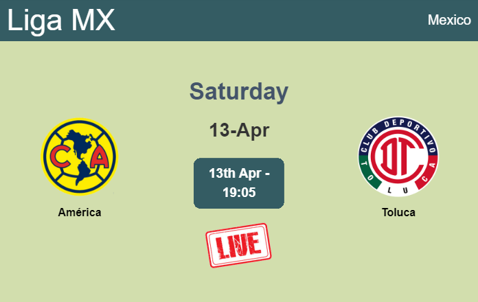 How to watch América vs. Toluca on live stream and at what time
