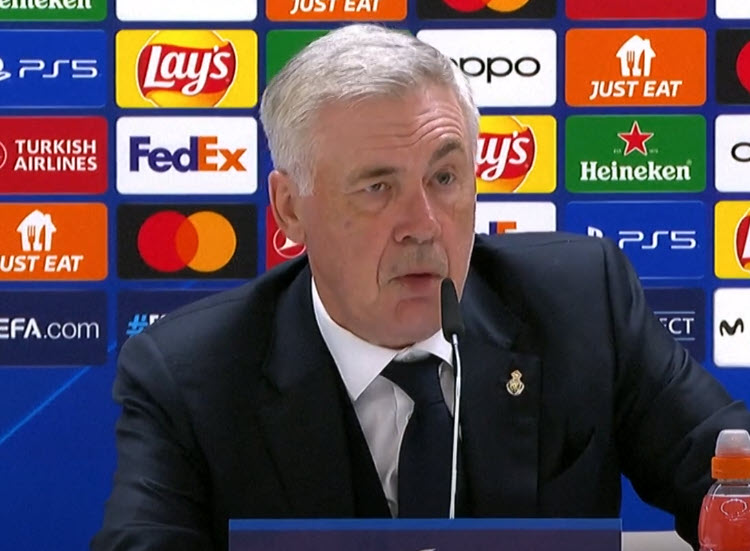 Ancelotti Accepts The Draw Against Manchester City In Ucl