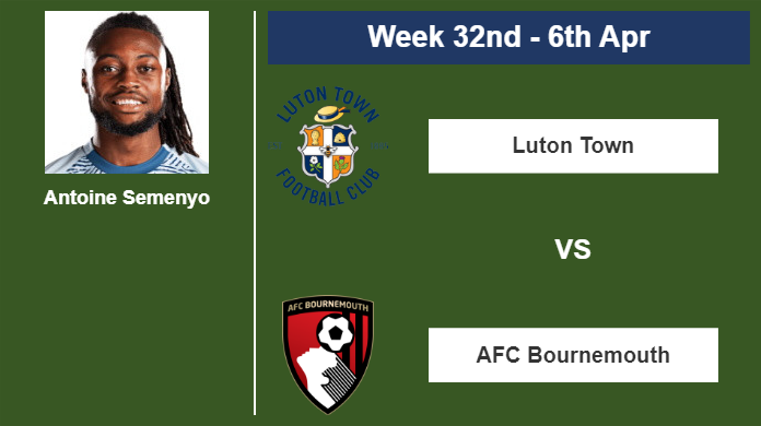 FANTASY PREMIER LEAGUE. Antoine Semenyo stats before facing Luton Town on Saturday 6th of April for the 32nd week.
