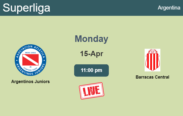 How to watch Argentinos Juniors vs. Barracas Central on live stream and at what time