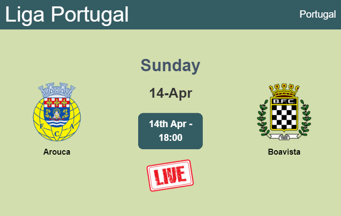How to watch Arouca vs. Boavista on live stream and at what time