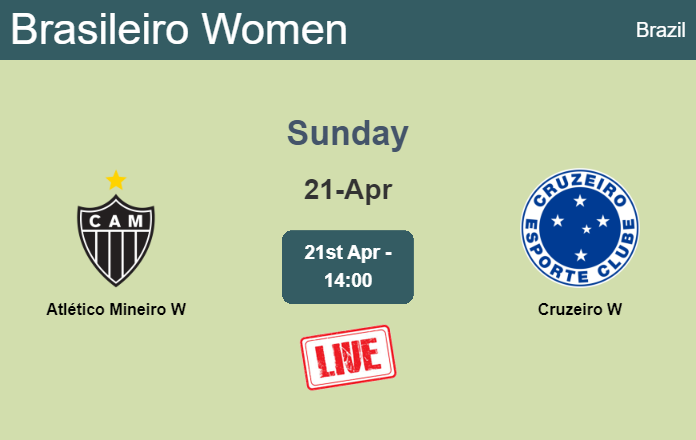How to watch Atlético Mineiro W vs. Cruzeiro W on live stream and at what time