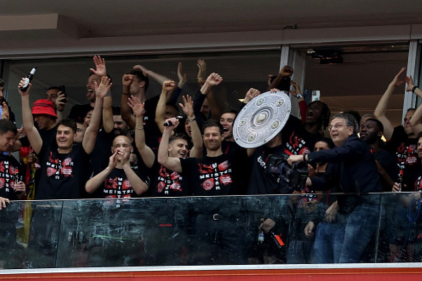 Bayer Leverkusen Celebrates First Bundesliga Title In Wild Fashion