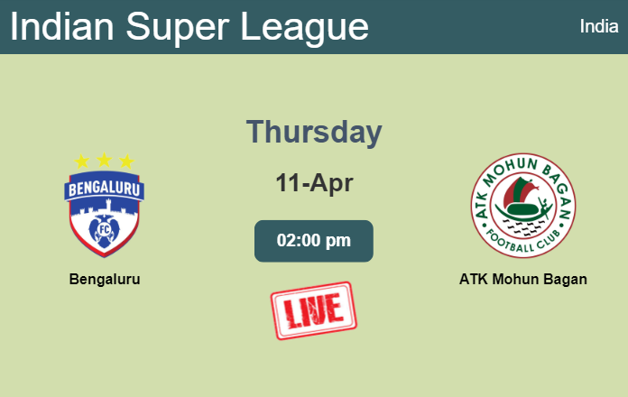 How to watch Bengaluru vs. ATK Mohun Bagan on live stream and at what time