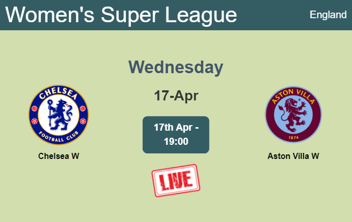 How to watch Chelsea W vs. Aston Villa W on live stream and at what time