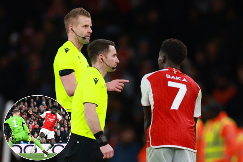 Controversy As Bukayo Saka Denied Penalty In Arsenal's Clash With Bayern Munich