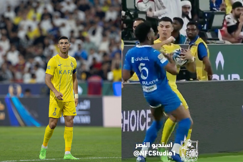 Cristiano Ronaldo Sent Off For Alleged Elbow Incident In Saudi Super Cup Clash