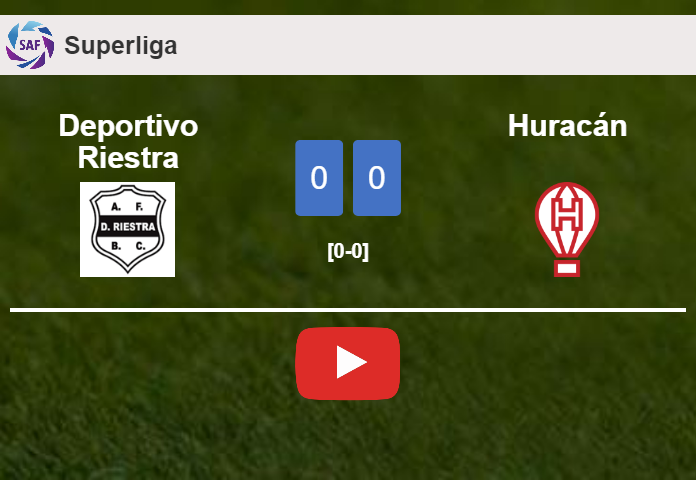 Deportivo Riestra draws 0-0 with Huracán on Monday. HIGHLIGHTS