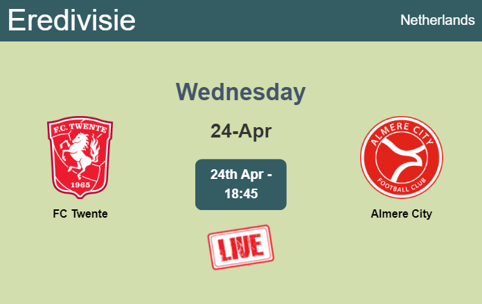 How to watch FC Twente vs. Almere City on live stream and at what time