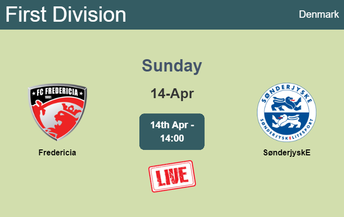 How to watch Fredericia vs. SønderjyskE on live stream and at what time