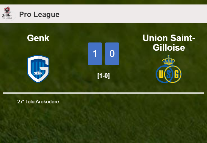 Genk conquers Union Saint-Gilloise 1-0 with a goal scored by T. Arokodare
