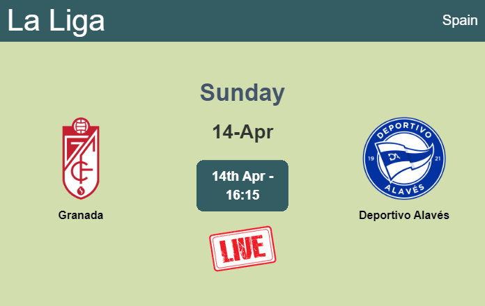 How to watch Granada vs. Deportivo Alavés on live stream and at what time