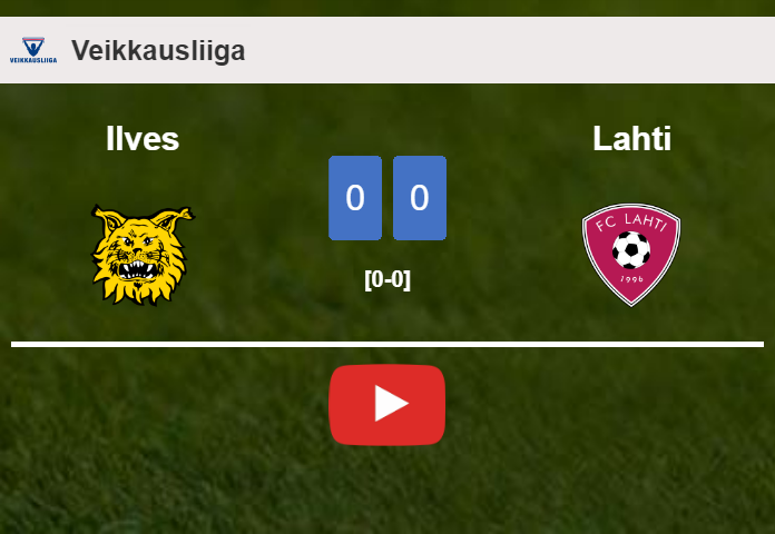 Ilves draws 0-0 with Lahti on Saturday. HIGHLIGHTS
