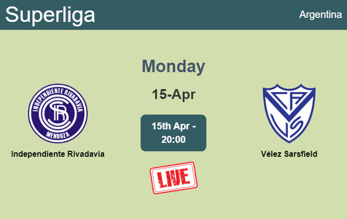 How to watch Independiente Rivadavia vs. Vélez Sarsfield on live stream and at what time