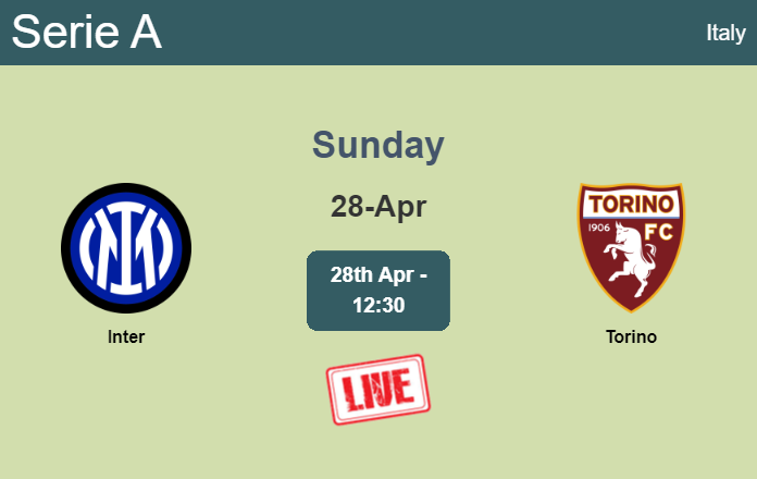 How to watch Inter vs. Torino on live stream and at what time
