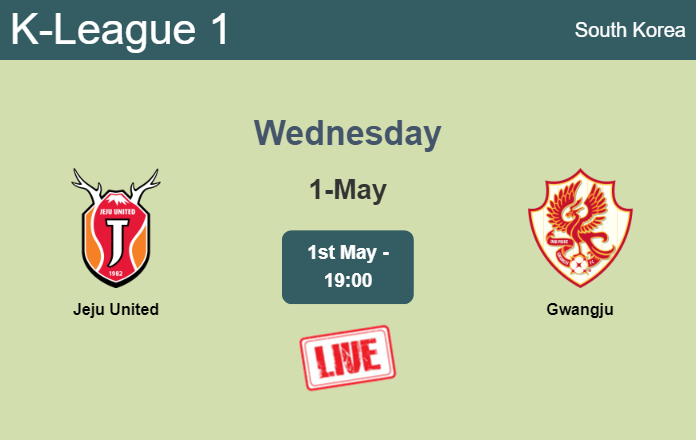 How to watch Jeju United vs. Gwangju on live stream and at what time