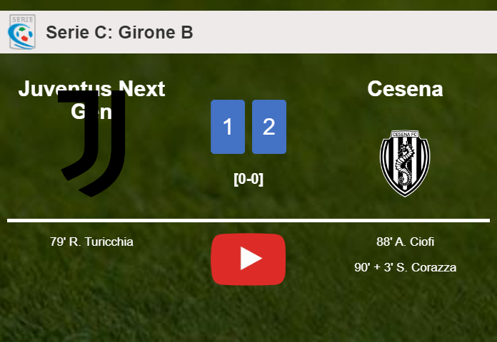 Cesena recovers a 0-1 deficit to overcome Juventus Next Gen 2-1. HIGHLIGHTS
