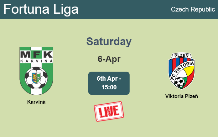 How to watch Karviná vs. Viktoria Plzeň on live stream and at what time