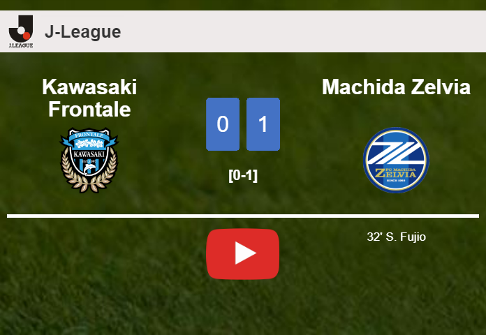 Machida Zelvia tops Kawasaki Frontale 1-0 with a goal scored by S. Fujio. HIGHLIGHTS