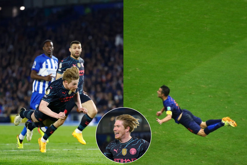 Kevin De Bruyne's Spectacular Header Draws Comparisons To Van Persie's Iconic Goal