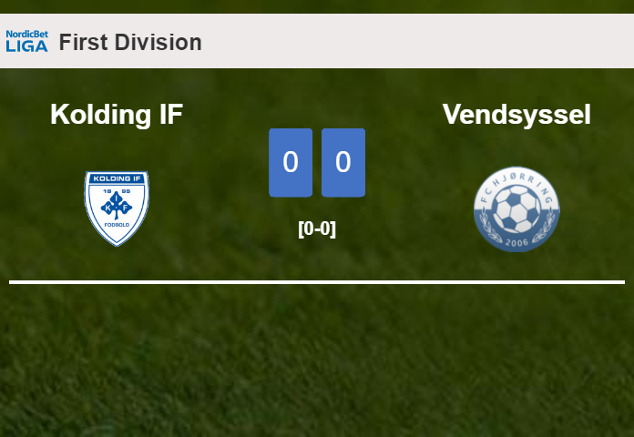Kolding IF draws 0-0 with Vendsyssel on Saturday
