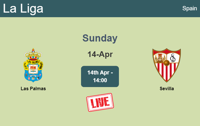 How to watch Las Palmas vs. Sevilla on live stream and at what time