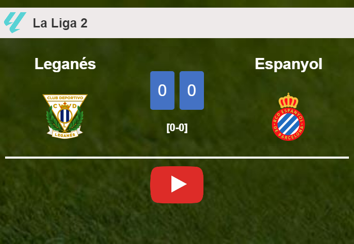 Leganés draws 0-0 with Espanyol on Friday. HIGHLIGHTS