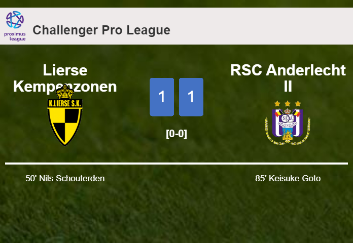 RSC Anderlecht II steals a draw against Lierse Kempenzonen