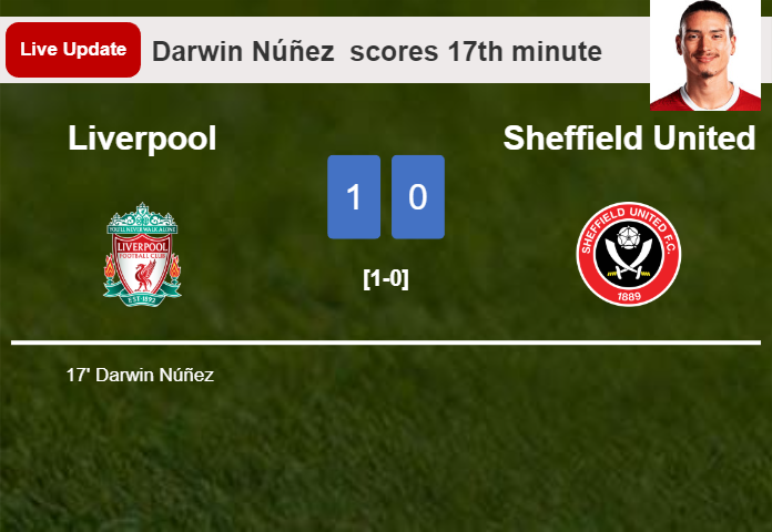 Liverpool vs Sheffield United live updates: Darwin Núñez  scores opening goal in Premier League encounter (1-0)